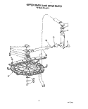 UPPER WASH AND RINSE Diagram and Parts List for KPDI620T2  KitchenAid Dishwasher