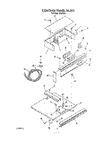 CONTROL PANEL Diagram and Parts List for B9608W3  Roper Wall Oven