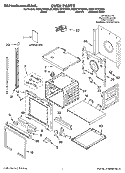 OVEN PARTS Diagram and Parts List for KEBC107KBL04  KitchenAid Wall Oven