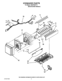 ICEMAKER PARTS Diagram and Parts List for GZ25FSRXYY1  Whirlpool Refrigerator