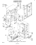 CABINET Diagram and Parts List for EHD192VKWR1  Whirlpool Refrigerator