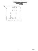 MISCELLANEOUS PARTS OPTIONAL PARTS (NOT INCLUDED) Diagram and Parts List for LSB6400LW1  Whirlpool Washer