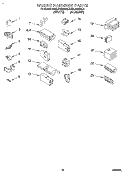 WIRING HARNESS Diagram and Parts List for KAWL410BWH0  KitchenAid Washer
