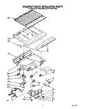COMPARTMENT SEPARATOR Diagram and Parts List for RT14DKYYW00  Roper Refrigerator
