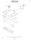 COOK TOP Diagram and Parts List for SF3300EKW0  Whirlpool Range