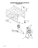 MAGNETRON AND AIR FLOW Diagram and Parts List for MT6120XYQ1  Whirlpool Microwave