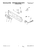 CONTROL PANEL Diagram and Parts List for KEBI170SBL1  KitchenAid Wall Oven