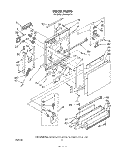 DOOR Diagram and Parts List for DU8900XT0  Whirlpool Dishwasher