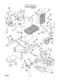 UNIT Diagram and Parts List for 4YED22PQFN03  Whirlpool Refrigerator
