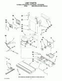 UNIT PARTS Diagram and Parts List for KFCS22EVBL1  KitchenAid Refrigerator