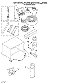 OPTIONAL  PARTS (NOT INCLUDED) Diagram and Parts List for ACC108XR0  Whirlpool Air Conditioner