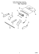 TOP VENTING PARTS, MISCELLANEOUS PARTS Diagram and Parts List for YGBS307PDB5  Whirlpool Wall Oven