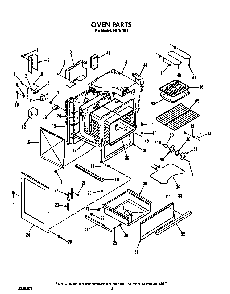 Oven Diagram and Parts List for F9757*1  Roper Range