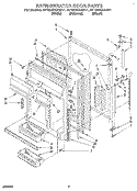 REFRIGERATOR DOOR Diagram and Parts List for ET18DKXAB11  Whirlpool Refrigerator