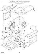AIRFLOW & CONTROL Diagram and Parts List for BHAC1400FS0  Whirlpool Air Conditioner