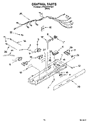 CONTROL PARTS Diagram and Parts List for 5VGS3SHGKQ04  Whirlpool Refrigerator