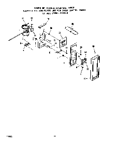 Oven Control Panel Diagram and Parts List for 1883*0A  Roper Wall Oven