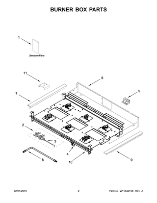 Part Location Diagram of W11339740 Whirlpool TRIM