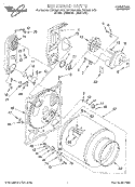 BULKHEAD Diagram and Parts List for CGE2991AN3  Whirlpool Dryer