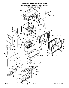 Upper Body Diagram and Parts List for 1885*0A  Roper Range