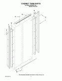 CABINET TRIM PARTS Diagram and Parts List for KSSO48FTX04  KitchenAid Refrigerator