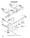MANIFOLD Diagram and Parts List for FGP325VL0  Whirlpool Range