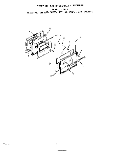 Oven Door Diagram and Parts List for F6508*0  Roper Range