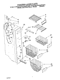 FREEZER LINER Diagram and Parts List for KSRB27FHBL05  KitchenAid Refrigerator