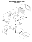 AIR FLOW AND CONTROL PARTS Diagram and Parts List for ACQ189PT0  Whirlpool Air Conditioner