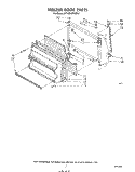 FREEZER DOOR Diagram and Parts List for ET18EKXPWR2  Whirlpool Refrigerator
