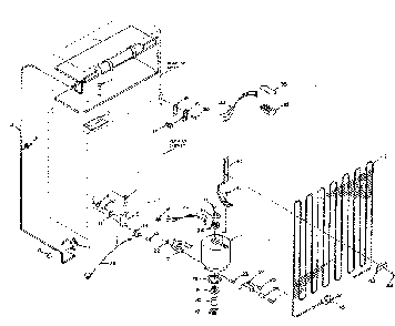 Refrigerator Unit Parts Diagram and Parts List for 106N9BL  Kenmore Refrigerator