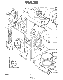 SECTION Diagram and Parts List for LE6100XSW0  Whirlpool Dryer