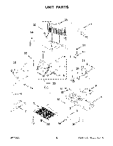 Unit Parts Diagram and Parts List for KRFC302ESS08  KitchenAid Refrigerator