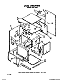 UPPER OVEN Diagram and Parts List for KEBI271WBL2  KitchenAid Wall Oven