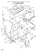 CONTROLS AND REAR PANEL Diagram and Parts List for LSQ9665JQ1  Whirlpool Washer