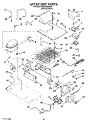 UPPER UNIT PARTS Diagram and Parts List for KSSC36QMS03  KitchenAid Refrigerator