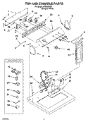 TOP AND CONSOLE PARTS OPTIONAL PARTS (NOT INCLUDED) Diagram and Parts List for LEQ8000JQ3  Whirlpool Dryer