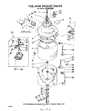 TUB AND BASKET Diagram and Parts List for LHA5810W0  Whirlpool Washer