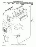 ICEMAKER PARTS Diagram and Parts List for GC5SHAXVT02  Whirlpool Refrigerator