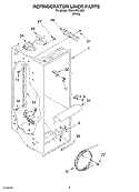 REFRIGERATOR LINER Diagram and Parts List for SS25AFXLQ00  Whirlpool Refrigerator