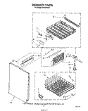 DISHRACK Diagram and Parts List for SHU99052  Whirlpool Dishwasher