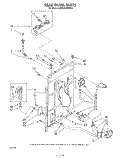 REAR PANEL Diagram and Parts List for KAWE560WAL0  Whirlpool Washer