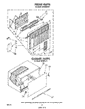 FRONT, CABINET Diagram and Parts List for ACW082XS0  Whirlpool Air Conditioner