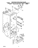 REFRIGERATOR LINER Diagram and Parts List for ED25DWXTW03  Whirlpool Refrigerator