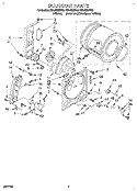 BULKHEAD Diagram and Parts List for RGL4632BL0  Roper Dryer