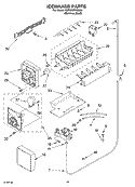 ICE MAKER Diagram and Parts List for KSRG22FKSS03  KitchenAid Refrigerator