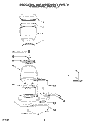 PEDESTAL JAR ASSEMBLY PARTS Diagram and Parts List for KPCG100PM0  KitchenAid Coffee Grinder