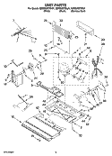UNIT PARTS Diagram and Parts List for KBRS20ETWH01  KitchenAid Refrigerator