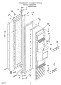 FREEZER DOOR Diagram and Parts List for KSSS42QJX00  KitchenAid Refrigerator