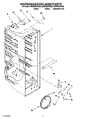 REFRIGERATOR LINER PARTS Diagram and Parts List for ED2NHGXVQ00  Whirlpool Refrigerator
